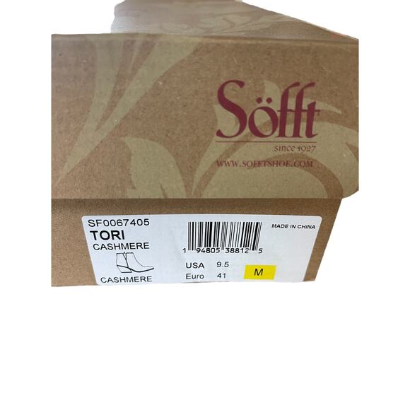 Sofft Tori Italian Suede Cashmere Bootie Size 9.5 - Picture 9 of 10